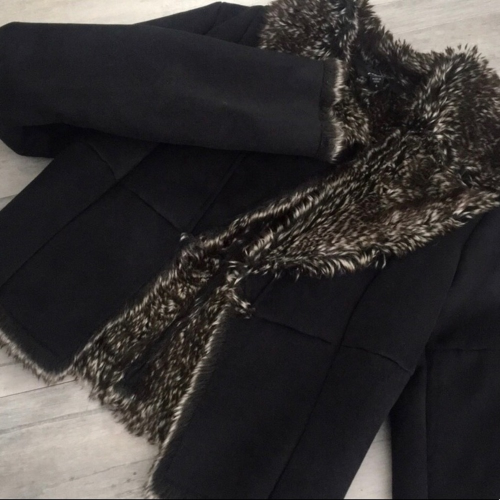 Express Faux Fur Lined Coat